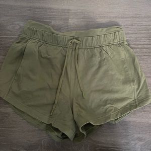 Lululemon INNER GLOW HIGH-RISE SHORT 3" in
Bronze Green